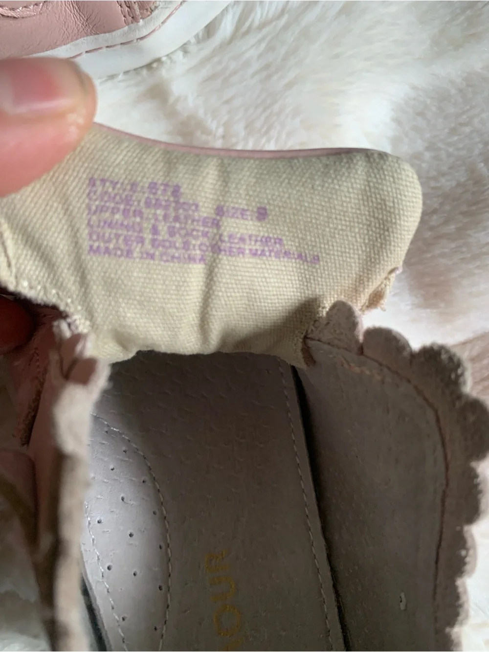 L'Amour Pink Double-Strap Kids Sneakers